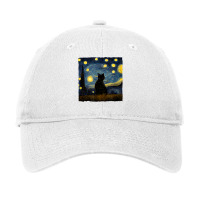 Cats Starry Night Painterly Aesthetic T Shirt Adjustable Cap | Artistshot