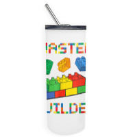 Brick Builder Blocks Building Master Builder Funny Toys Kids T Shirt Skinny Tumbler | Artistshot