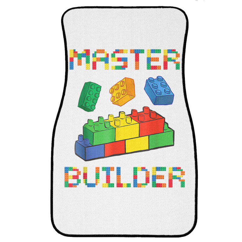 Brick Builder Blocks Building Master Builder Funny Toys Kids T Shirt Front Car Mat | Artistshot