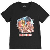 Emergency Tv Show Desoto And Gage V-neck Tee | Artistshot