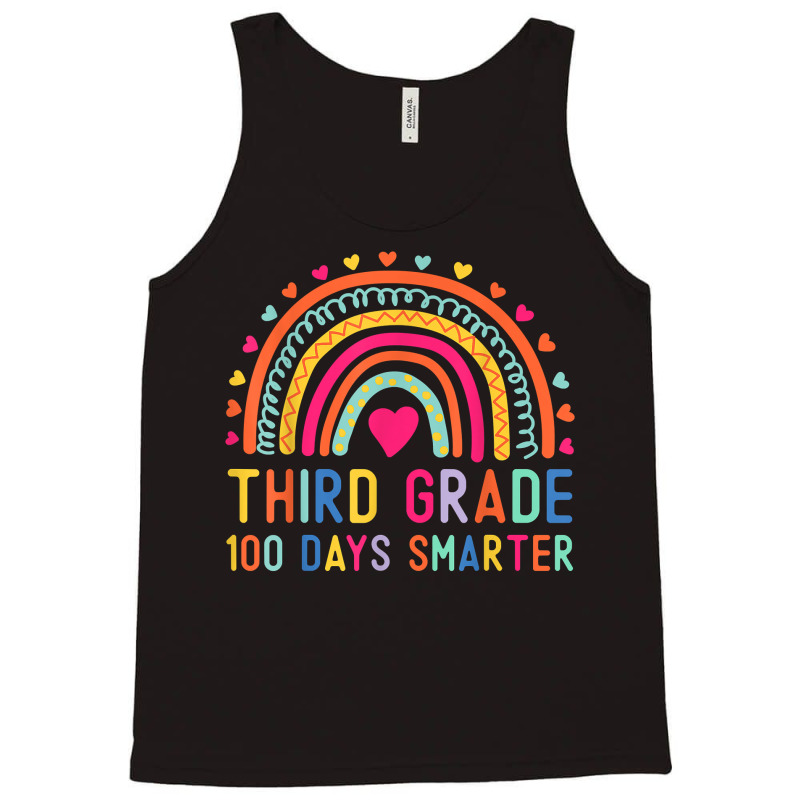 Third Grade 100 Days Smarter Rainbows 100th Day Of School Tank Top | Artistshot