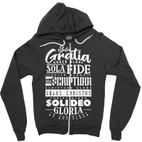 Sola Scriptura Protestant Christian Reformation 5 Solas T Shirt Zipper Hoodie | Artistshot