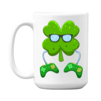 Irish Gamer Controller Shamrock Boys Men St Patricks Day T Shirt 15 Oz Coffee Mug | Artistshot