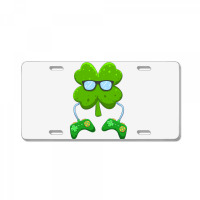 Irish Gamer Controller Shamrock Boys Men St Patricks Day T Shirt License Plate | Artistshot