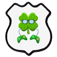 Irish Gamer Controller Shamrock Boys Men St Patricks Day T Shirt Shield Patch | Artistshot