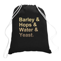 Barley Hops Water Yeast .png Drawstring Bags | Artistshot