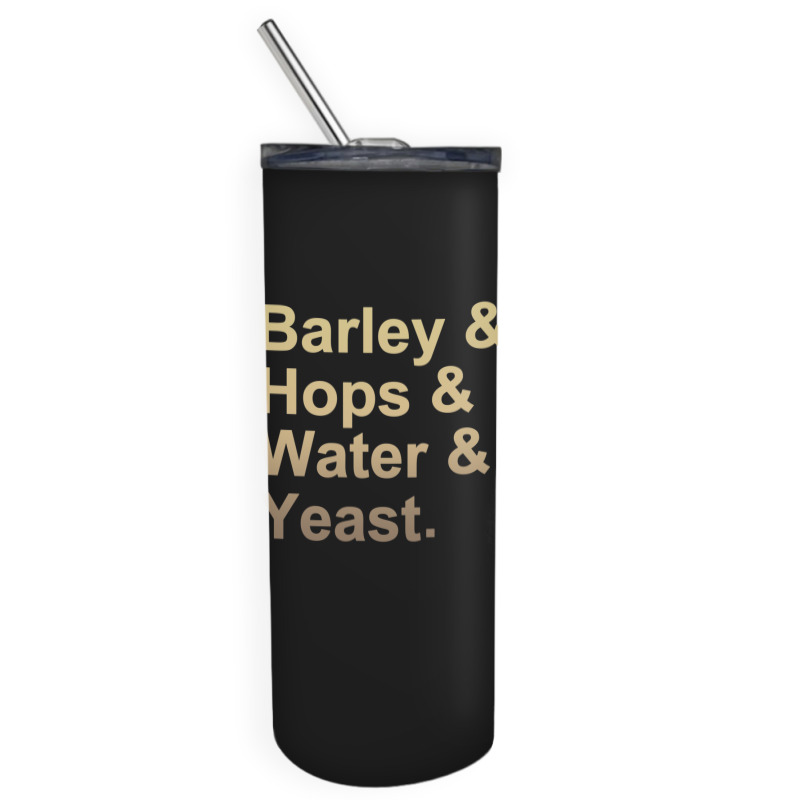 Barley Hops Water Yeast .png Skinny Tumbler | Artistshot