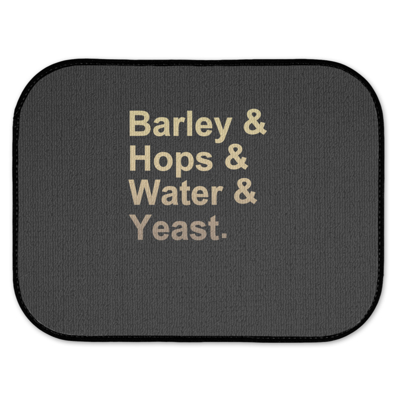 Barley Hops Water Yeast .png Rear Car Mat | Artistshot