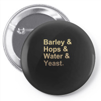 Barley Hops Water Yeast .png Pin-back Button | Artistshot