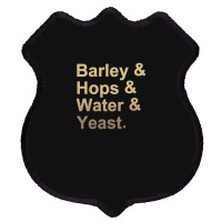 Barley Hops Water Yeast .png Shield Patch | Artistshot