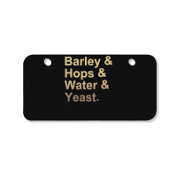 Barley Hops Water Yeast .png Bicycle License Plate | Artistshot