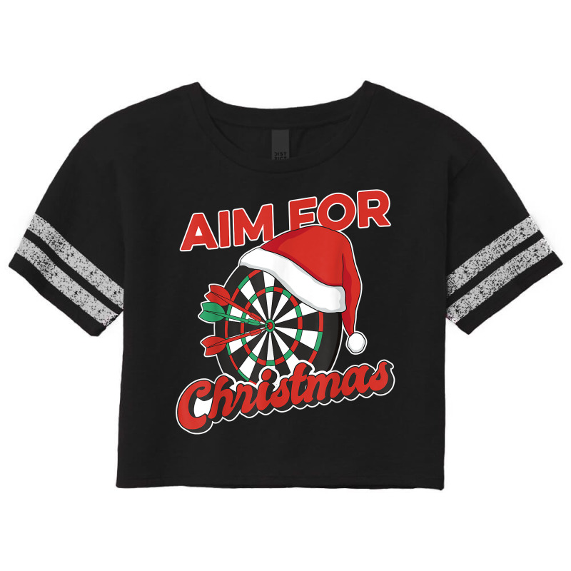 Aim For Christmas Dart Player Darts Dartboard Bullseye 180 T Shirt Scorecard Crop Tee by cm-arts | Artistshot