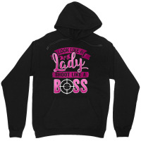 Ladies Shoot Like A Boss Gun Shooting Range Target Unisex Hoodie | Artistshot