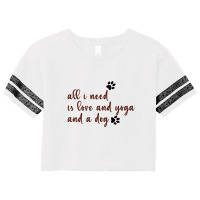 All I Need Is Love And Yoga Scorecard Crop Tee | Artistshot