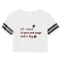 All I Need Is Love And Yoga Scorecard Crop Tee | Artistshot