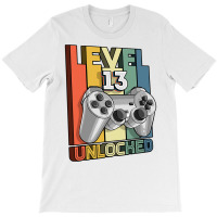 Level 13 Unlocked 13th Birthday Matching Video Game Boys T Shirt T-shirt | Artistshot