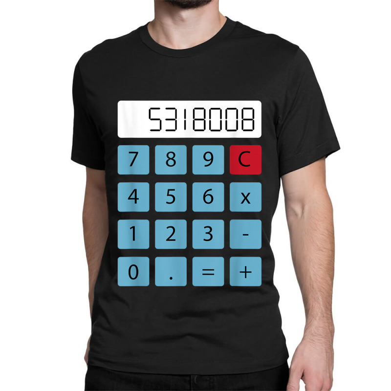 Boobies Calculator Upside Down Funny Apparel Classic T-shirt by MaraRojas | Artistshot