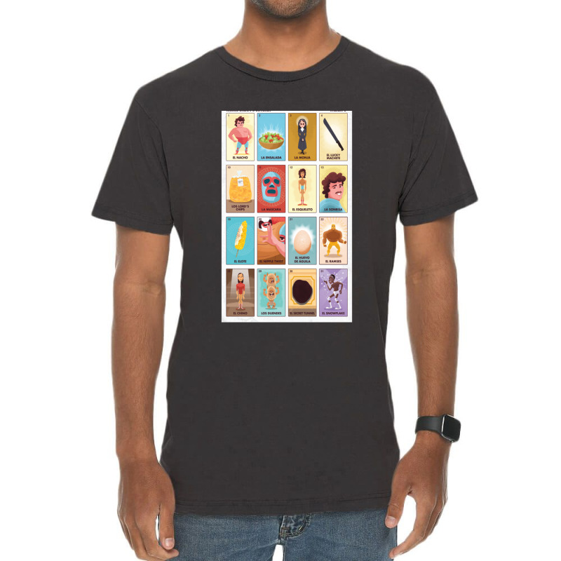 Nacho Daddy_s Lotería Vintage T-Shirt by EDWARDDAVIS | Artistshot