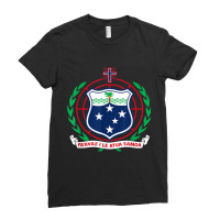 Samoa Coat Of Arms Tee Flag Samoan T Shirt Ladies Fitted T-shirt | Artistshot