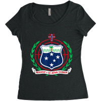 Samoa Coat Of Arms Tee Flag Samoan T Shirt Women's Triblend Scoop T-shirt | Artistshot