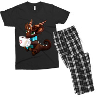 Hot Cocoa Dragon Men's T-shirt Pajama Set | Artistshot