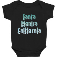 Santa Monica California Water T Shirt Baby Bodysuit | Artistshot