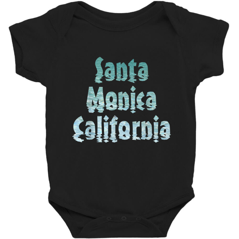 Santa Monica California Water T Shirt Baby Bodysuit by cm-arts | Artistshot