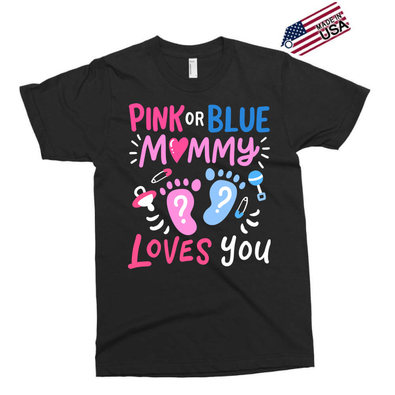 Mens Gender Reveal Party Mommy Mom Pink Or Blue T Shirt Exclusive T-shirt | Artistshot