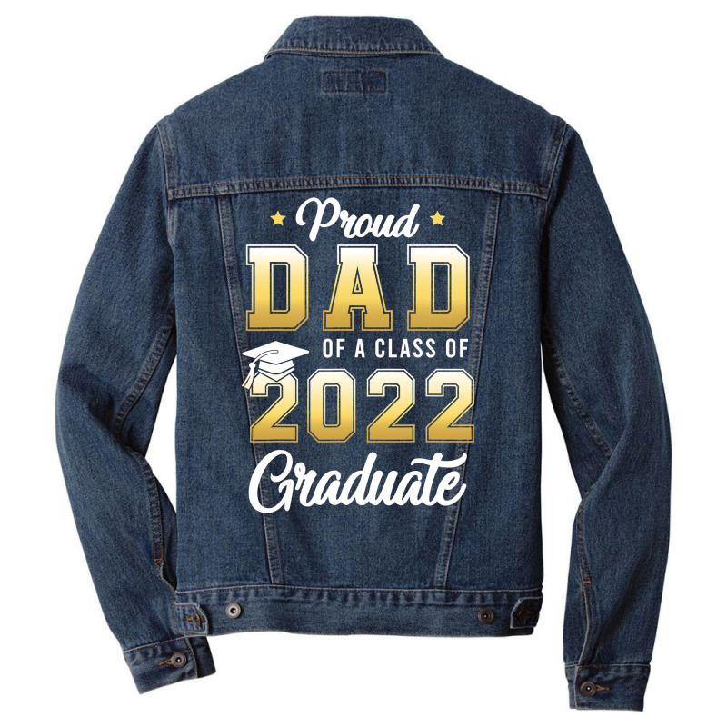 Mens Proud Dad Of A Class Of 2021 Graduate School T Shirt Men Denim Jacket | Artistshot