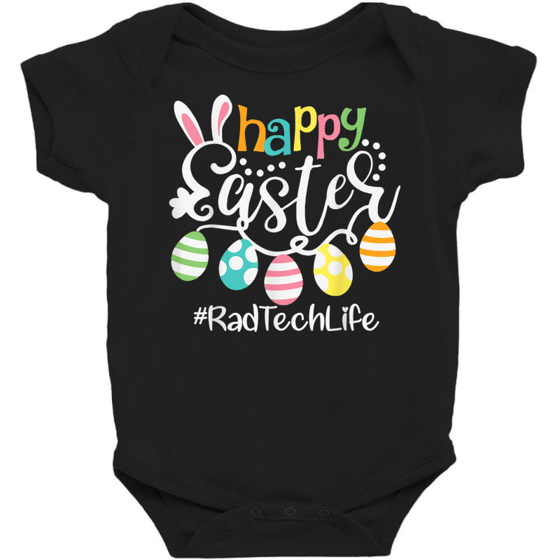 Bunny Eggs Happy Easter Rad Tech Radiologic Technologist T Shirt Baby Bodysuit by cm-arts | Artistshot