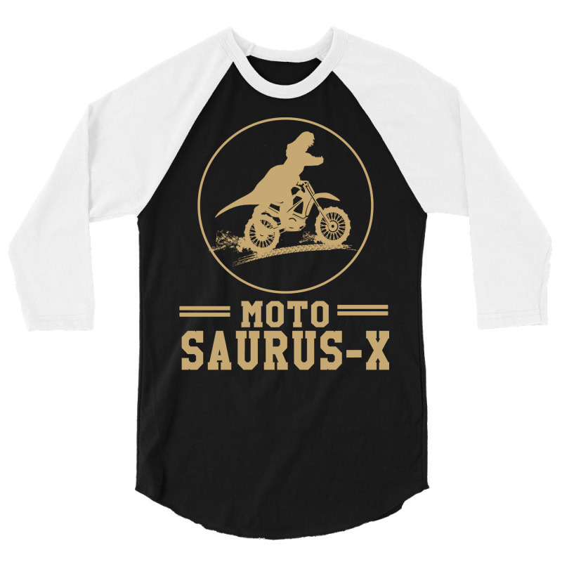 Moto   Saurus   X   Freestyle Motocross Supercross Rider Pullover Hood 3/4 Sleeve Shirt | Artistshot