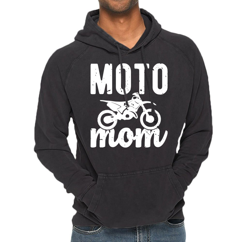 Moto Mom Womens Motocross Dirt Bike Mother's Day T Shirt Vintage Hoodie | Artistshot