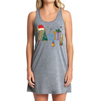 Family Letters Christmas Style Love My Family Christmas Long Sleeve T Tank Dress | Artistshot