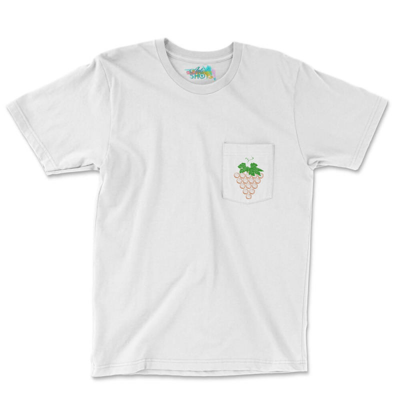 Cork Forming Grape Wine Vineyard Viticulture Design Premium T Shirt Pocket T-Shirt by cm-arts | Artistshot