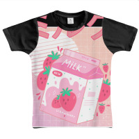 Funny Retro 90s Japanese Kawaii Strawberry Milk Shake Carton T Shirt Graphic Youth T-shirt | Artistshot