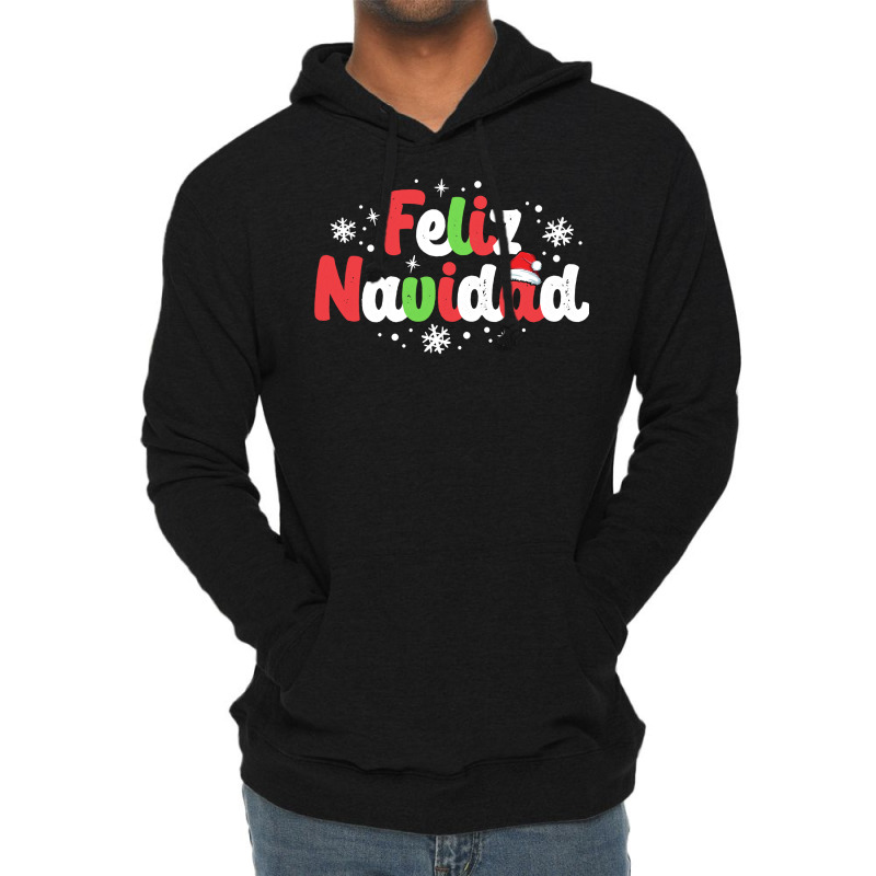 Feliz Navidad Matching Family Spanish Christmas Mexican Xmas Sweatshir Lightweight Hoodie | Artistshot