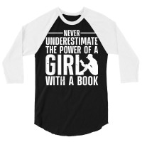 Funny Reading For Women Girls Bookworm Novel Book Lover T Shirt 3/4 Sleeve Shirt | Artistshot