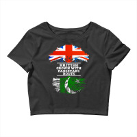 British Grown With Pakistani Roots  Gift For Pakistani With Roots From Crop Top | Artistshot