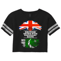 British Grown With Pakistani Roots  Gift For Pakistani With Roots From Scorecard Crop Tee | Artistshot