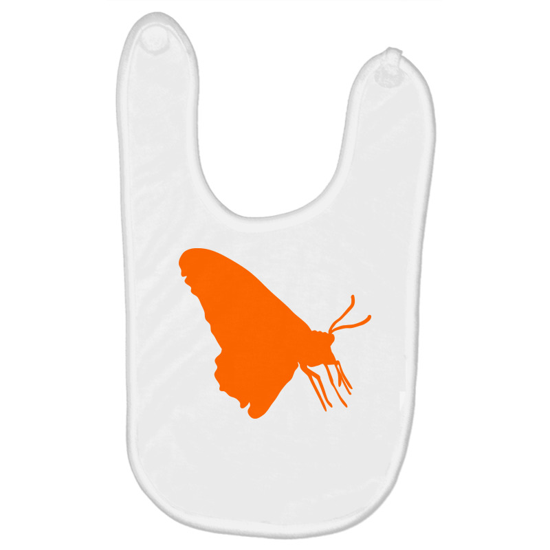 Silhouette Of A Butterfly Baby Bibs by selos47 | Artistshot