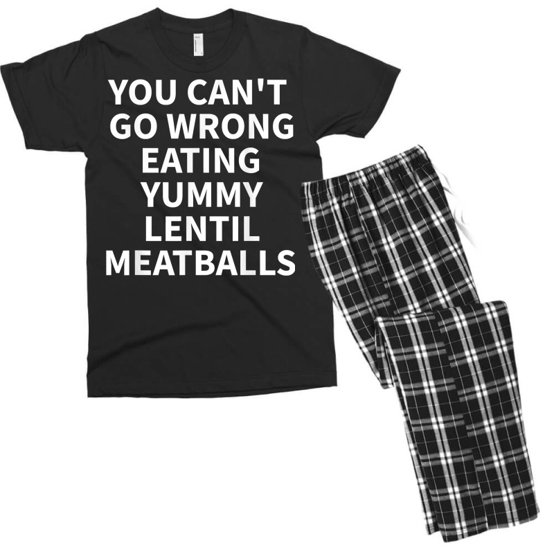 Lentil Meatball Apparel   Unique Funny Meatballs Design T Shirt Men's T-shirt Pajama Set by cm-arts | Artistshot