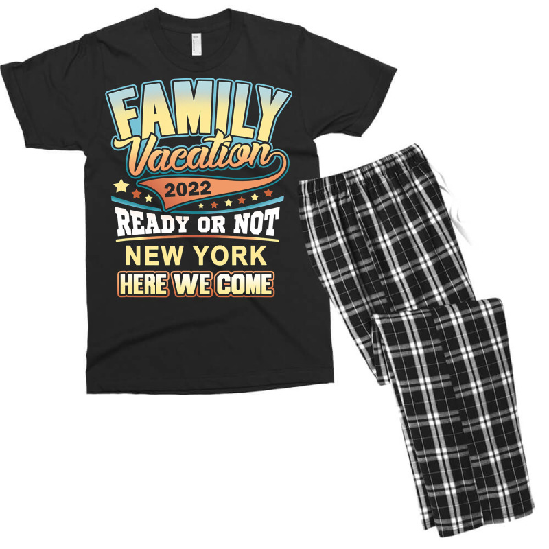 New York Best Family Vacation 2022 T Shirt Men's T-shirt Pajama Set | Artistshot