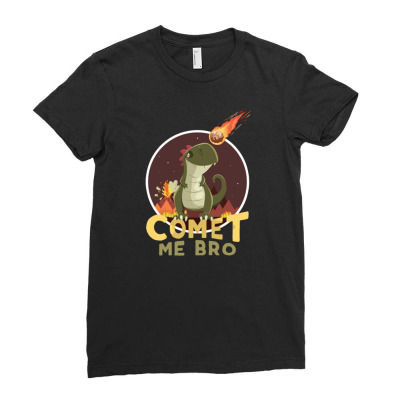 Comet Me Bro Ladies Fitted T-shirt Designed By Daraart