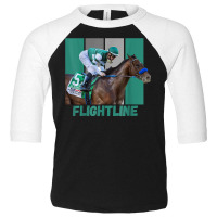 Flightline Horse Racing Thoroughbred Del Mar Santa Anita T Shirt Toddler 3/4 Sleeve Tee | Artistshot