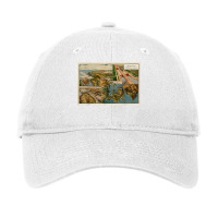 Panama Canal Birds Eye Map (1914) T Shirt Adjustable Cap | Artistshot