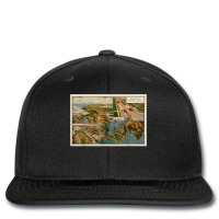 Panama Canal Birds Eye Map (1914) T Shirt Printed Hat | Artistshot