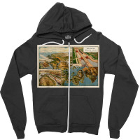 Panama Canal Birds Eye Map (1914) T Shirt Zipper Hoodie | Artistshot