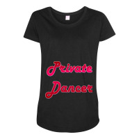 Private Dancer Baseball ¾ Sleeve Maternity Scoop Neck T-shirt | Artistshot