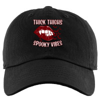 Thick Thighs And Spooky Vibes Vampire Women Bat Lips Pullover Hoodie Kids Cap | Artistshot