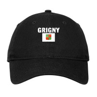 Grigny Flag National France Pride Gift T Shirt Adjustable Cap | Artistshot